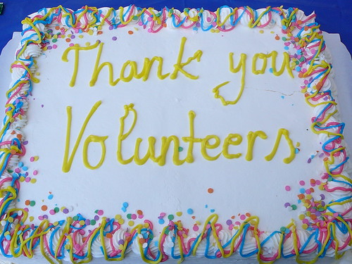 Thank you Volunteers cake.