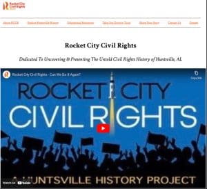 homepage of rocket city civil rights