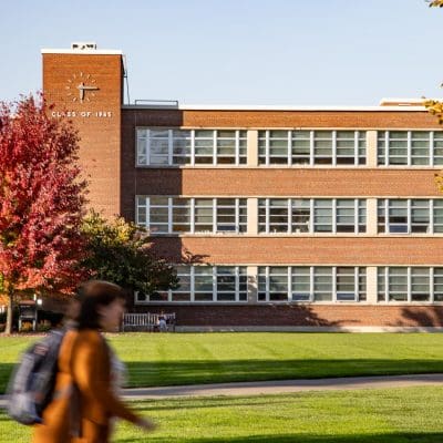 Hinds Hall in Fall